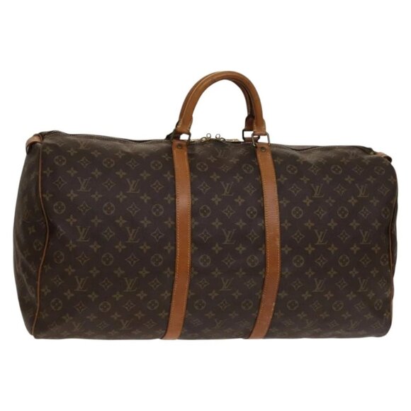 LOUIS VUITTON Monogram Keepall 60 Boston Bag M41422 LV Auth 136866 - Picture 1 of 16